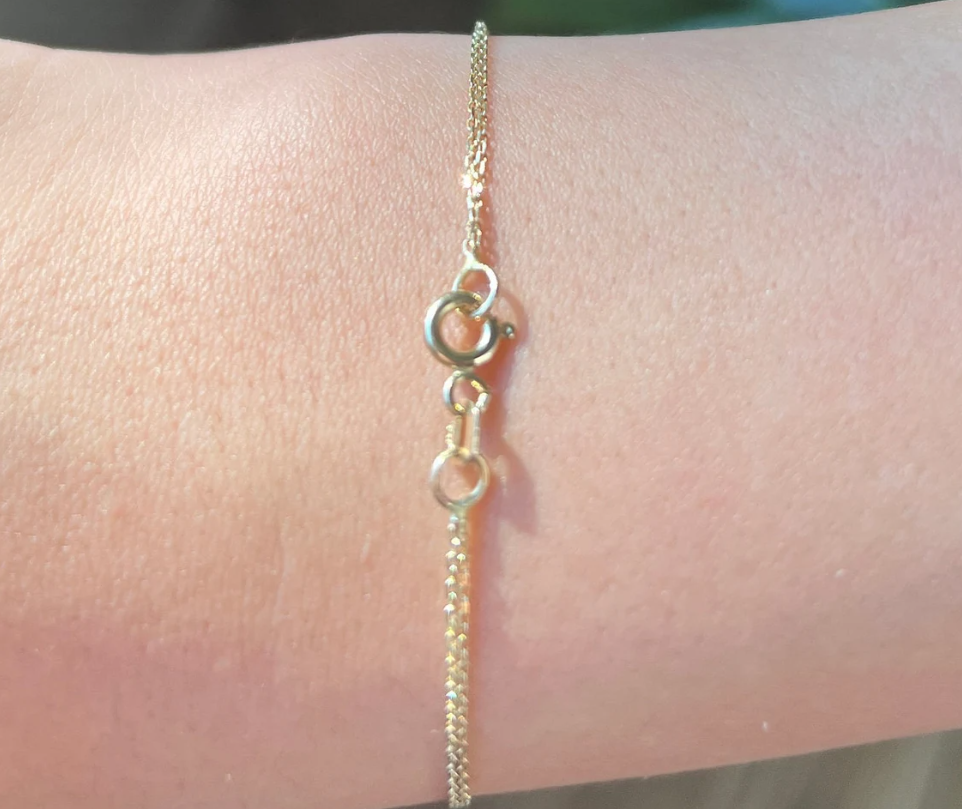 Dainty 3-Stone Moissanite Bracelet